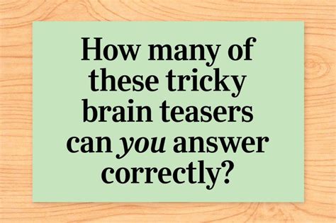 58 Brain Teasers & Answers: Mind Puzzles To Stump You.